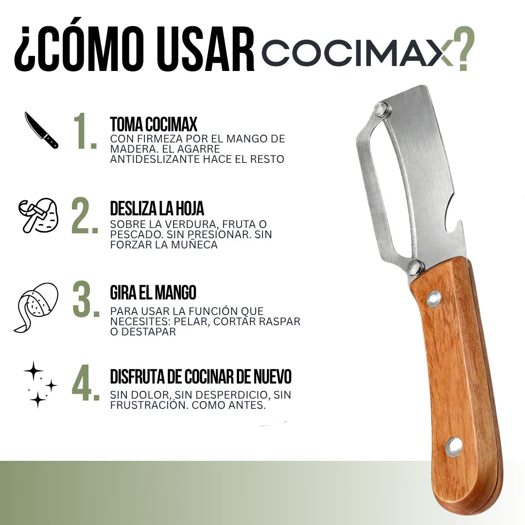 2X1 CUCHILLO PELADOR MULTIFUNCIONAL | COCIMAX™